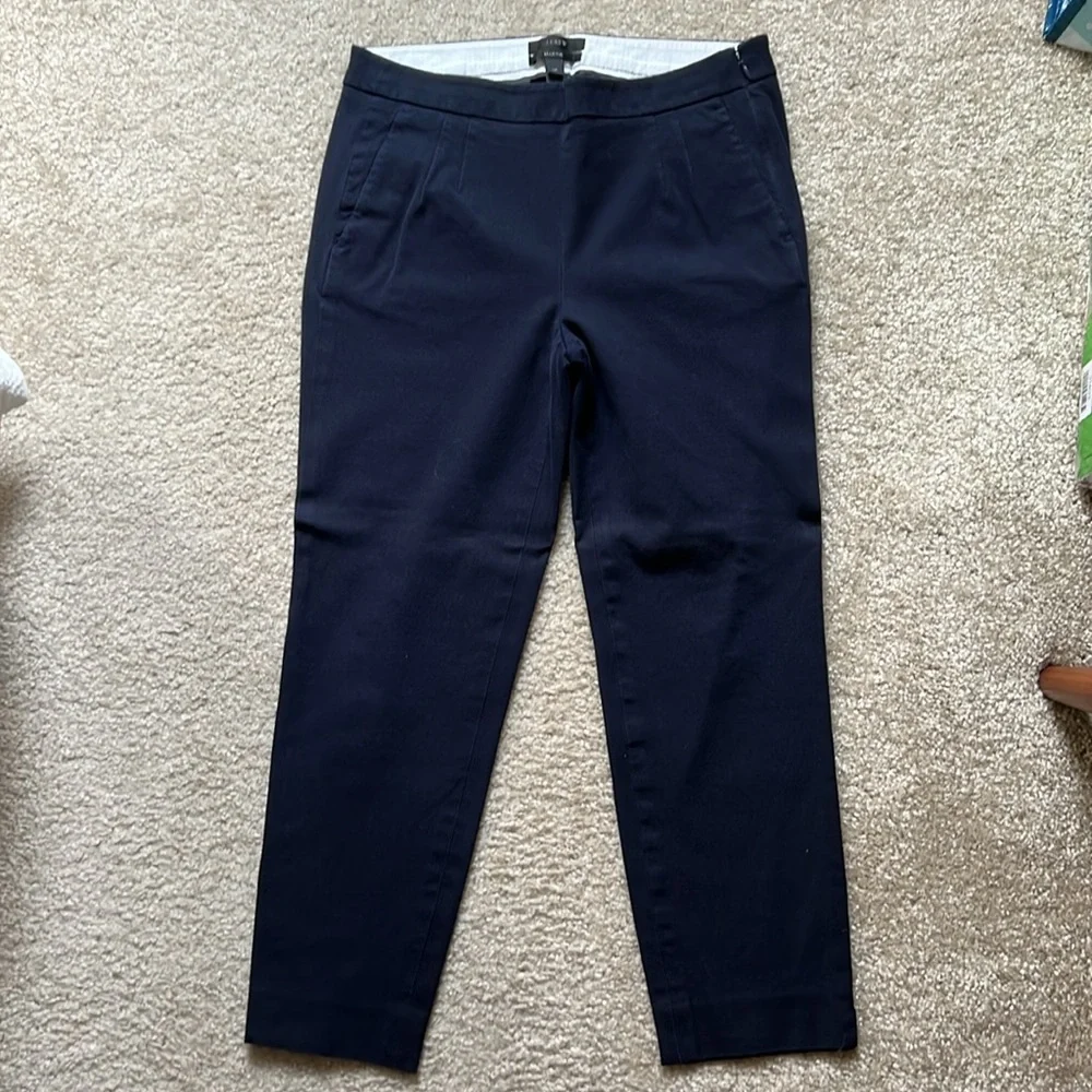 J. Crew Martie Navy Ankle Pants